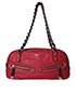 Capri Chain Zip Shoulder Bag, &pound;175, Front view